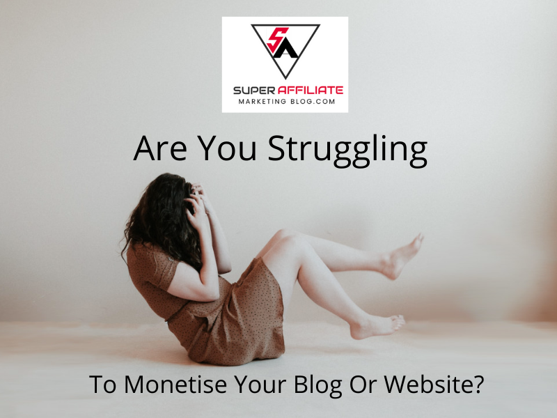 Are You Struggling To Monetise Your Blog Or Website?